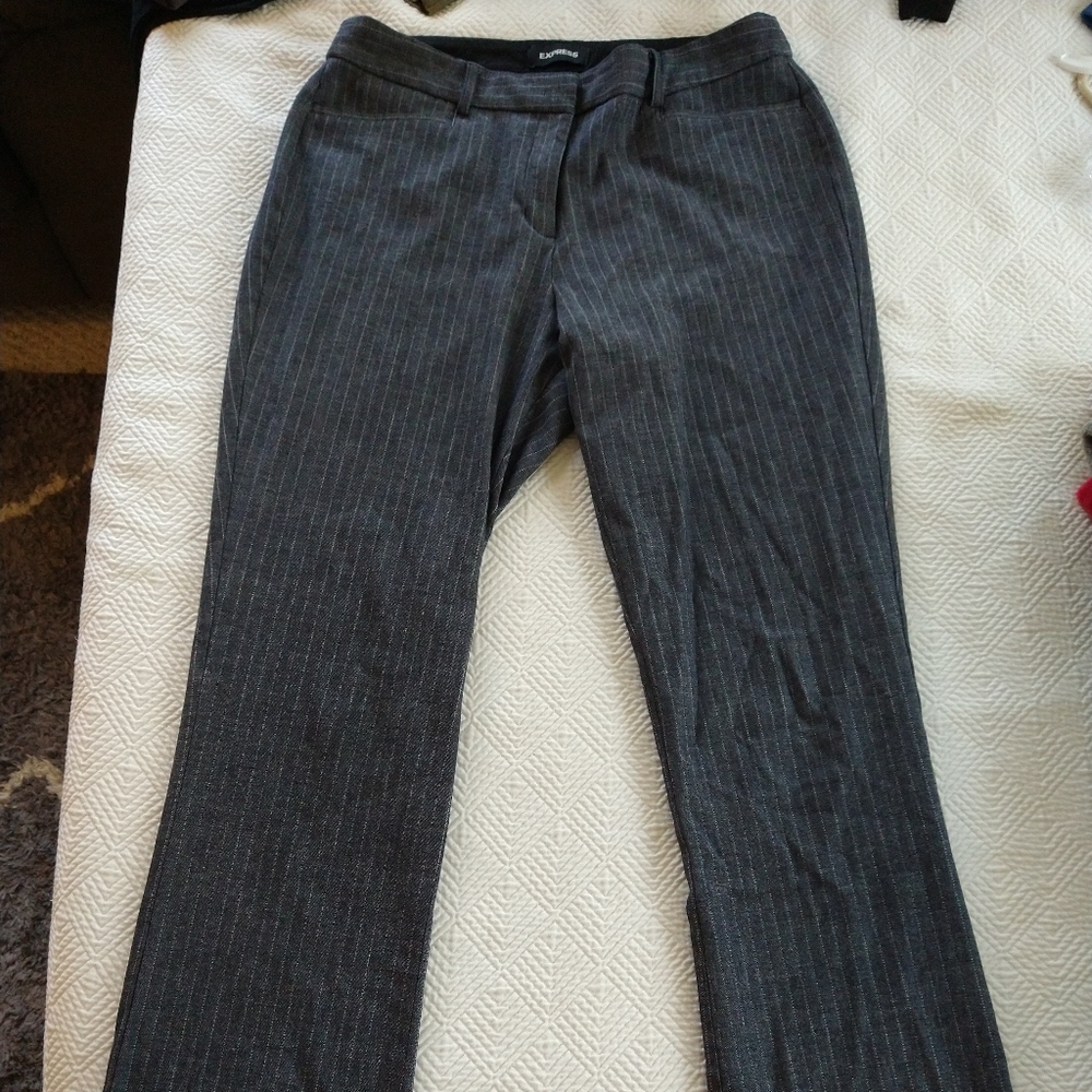 Pin striped, dress pants, long